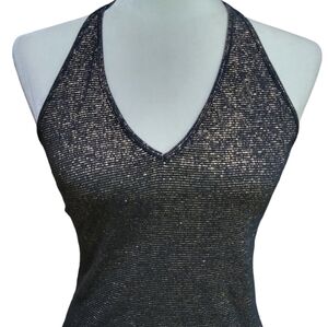 RAPSODIA SEXY SHIMMER HALTER TOP